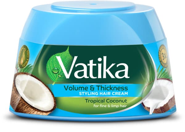 Vatika Volume Thickness Styling Hair Cream Tropical Coconut 140 Ml
