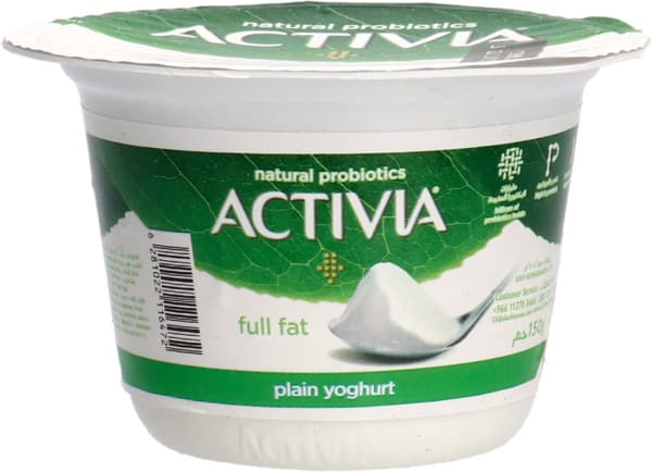 Activia Full Fat Plain Yogurt 150G