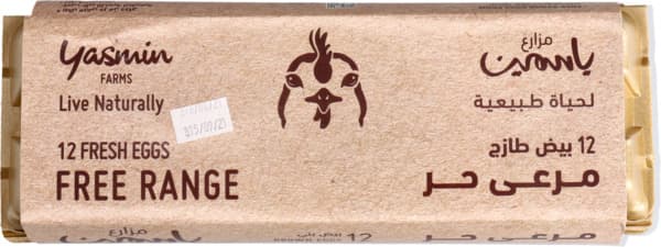 Yasmin Farms Free Range Eggs 12's