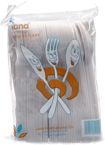 Jana White Plastic Spoons 100's
