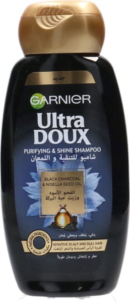 Garnier Ultra Doux Black Charcoal & Nigella Seed Oil Shampoo 200Ml
