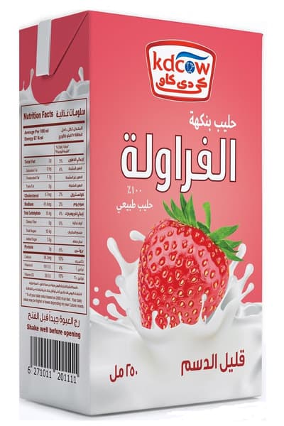 KDCow Strawberry Low Fat Milk Drink