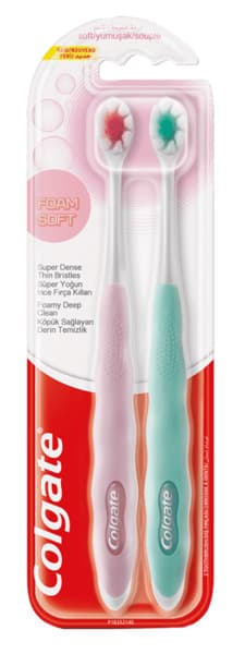 Colgate Foam Soft Toothbrush 2 Pack