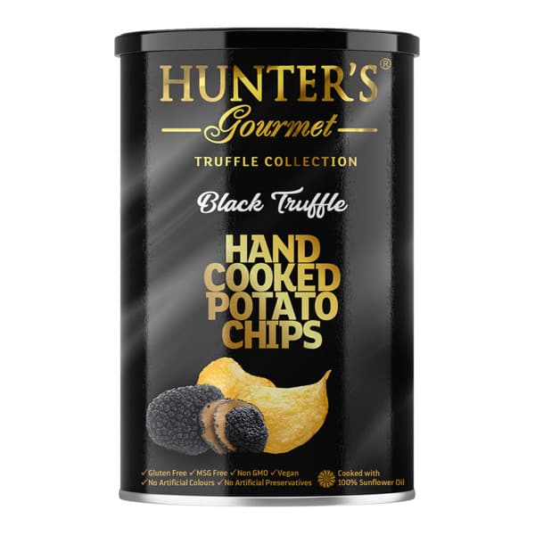 Hunter's Gourmet Truffle Collection Black Truffle Hand Cooked Potato Chips 150G
