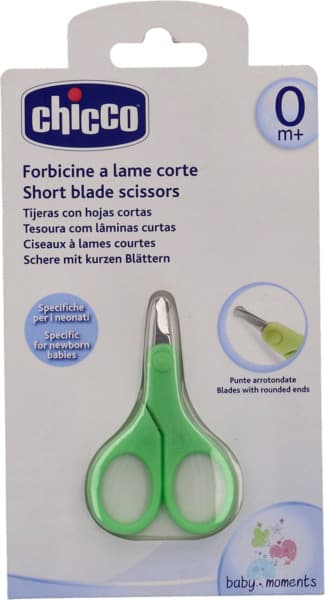 Chicco Baby Moments Short Blade Scissors (0+ Months)