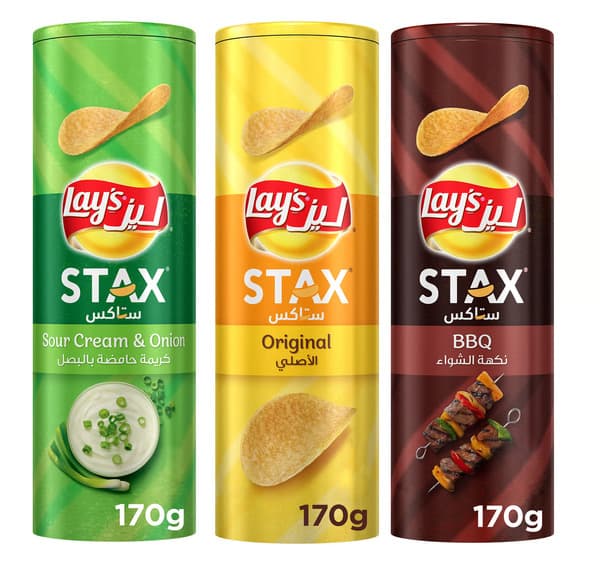 Lay's Stax Assorted Flavors Potato Chips