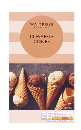Waitrose Waffle Cones 10Pcs