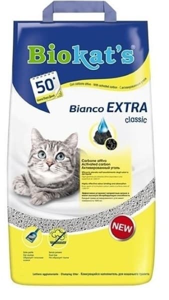 Bianco Extra Classic Antibacterial Cat Litter With Activated Carbon