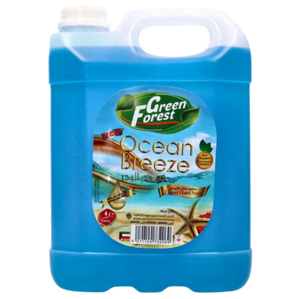 Green Forest Sea Breeze Scented 3's Hand Wash 4 L
