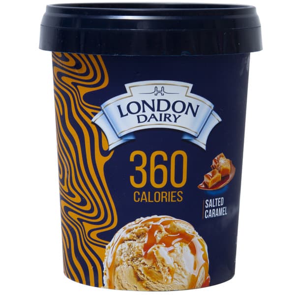 London Dairy Low Calorie Salted Caramel Ice Cream 473Ml