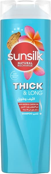 Sunsilk Thick Long With Biotin Castor Oil Shampoo 400 Ml
