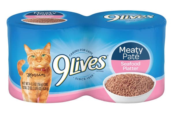 9Lives Meaty Pate Seafood Platter Cat Food