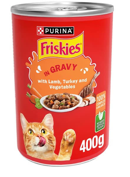Lamb, Turkey & Vegetables In Gravy Cat Food Can