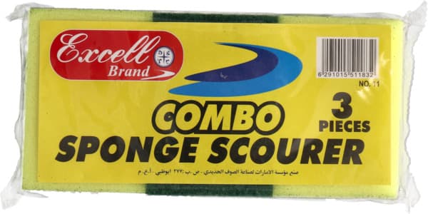 Excell Combo Sponge Scourer 3's