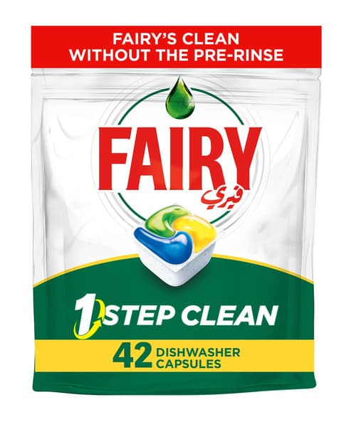 Fairy Lemon Scented Automatic Dish Washer Capsules 42's