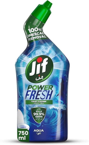 Jif Anti-Bacterial Toilet Cleaner With Ocean Power 750ml