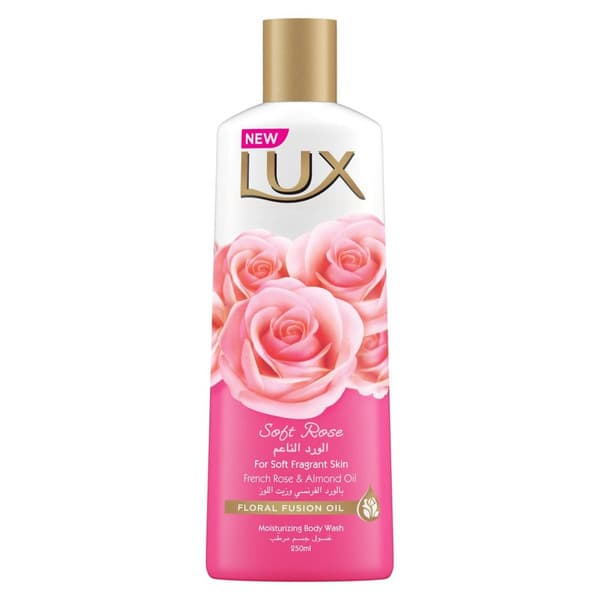 Lux Moisturising Body Wash Soft Rose For All Skin Types 250ml