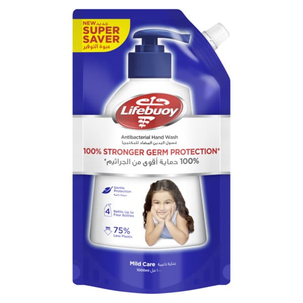 Lifebuoy Total 10 Anti-bacterial Liquid Hand Wash Refill Pouch 1000Ml