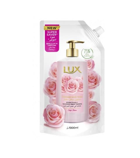 Lux Perfumed Liquid Hand Soap Refill Pouch Soft Rose 1000 Ml