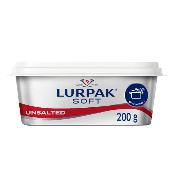 Lurpak Soft Unsalted Butter 200G