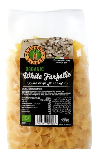 Organic Larder White Farfalle Pasta 500G