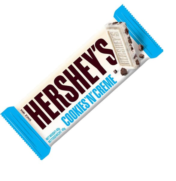 HersheyPcs Cookies 'N' Creme White Chocolate Bar 40G