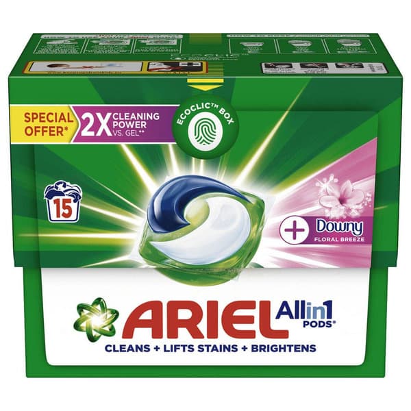 Ariel With Touch Of Downy Laundry Pods 15X25.2G