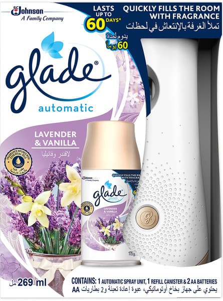 Glade Lavender & Vanilla Air Freshener Automatic Base