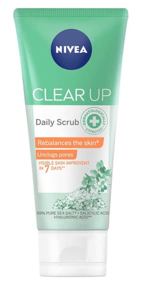 Nivea Clear Up Daily Face Scrub 75Ml