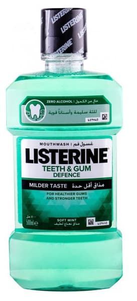 Listerine Teeth & Gum Defence Soft Mint Mouthwash 500Ml