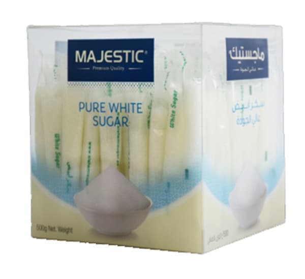 Majestic Pure White Sugar Sticks 500G