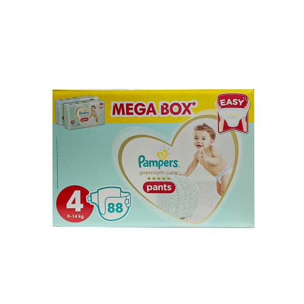 Pampers Pants Premium Care Diapers Size 4 (9-14Kg) 2X44's