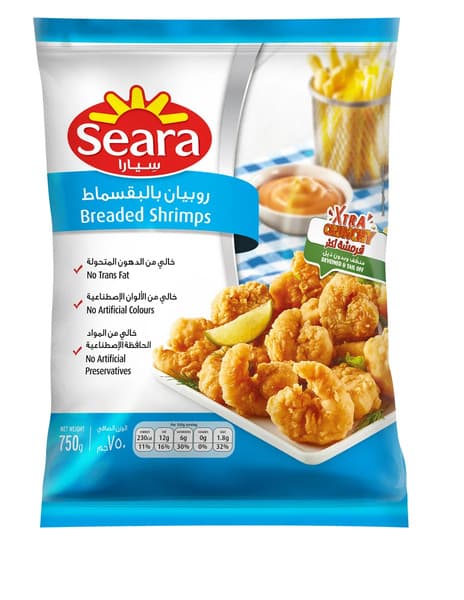 Seara Breaded Shrimps 750G