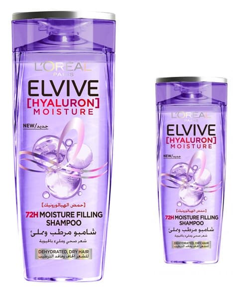 Loreal Elvive Hyaluron Shampoo 400Ml + 200Ml