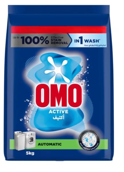 Omo Automatic Powder Laundry Detergent, Active 5 kg