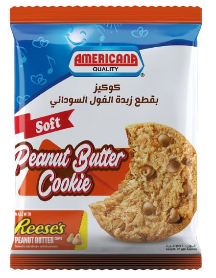 Americana Reese's Peanut butter Soft Cookies 40G