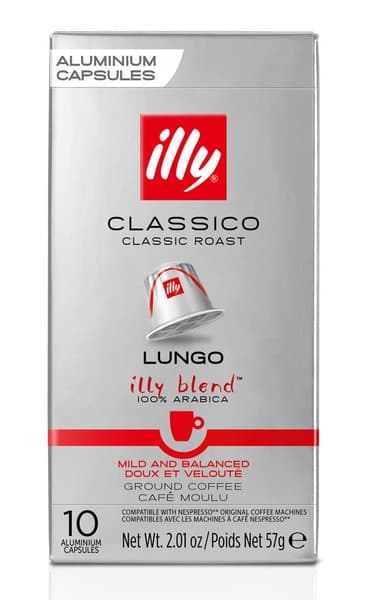 Illy Lungo Classico Coffee Capsules 57G