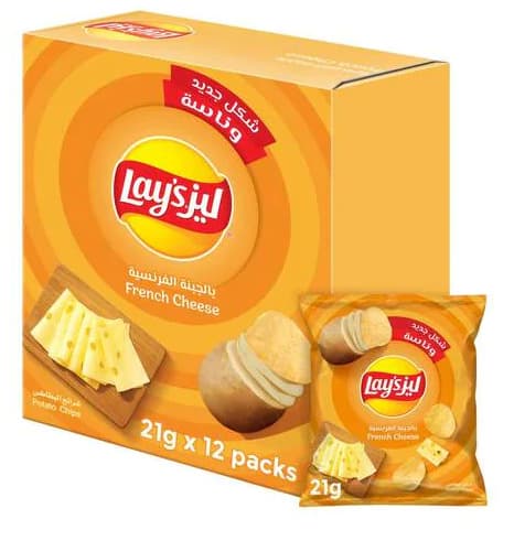 Lay's French Cheese Potato Chips 12 x 21 g