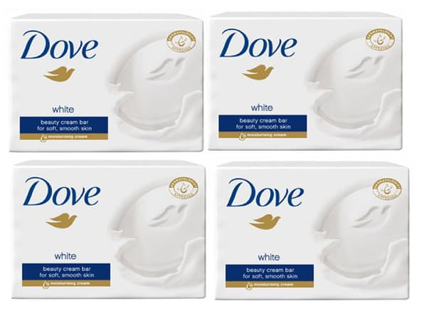 Dove White Bar Soap 4x125g