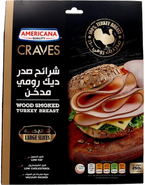 American Wood Smoked Turkey Breast Large Slices 250G