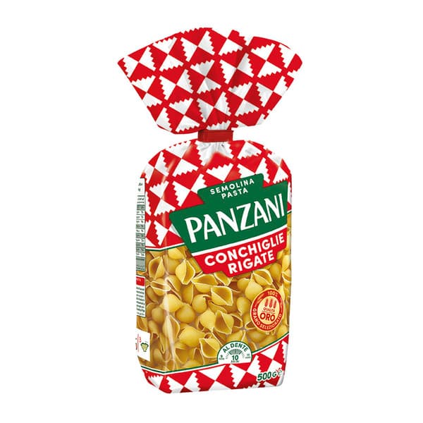 Panzani Conchiglie Rigate Pasta 500G