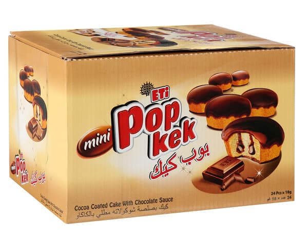 Eti Mini Pop Kek Cake With Chocolate Sauce 18G