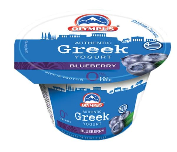 Olympus Blueberry 0% Fat Free Greek Yogurt 150G