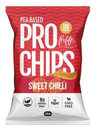 Prolife Pea Based Sweet Chilli Vegan Pro Chips 60G