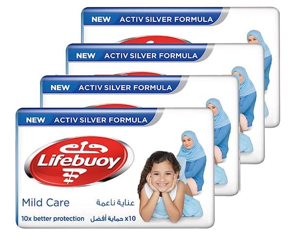 Lifebuoy Mild Soap Bar 4X160G
