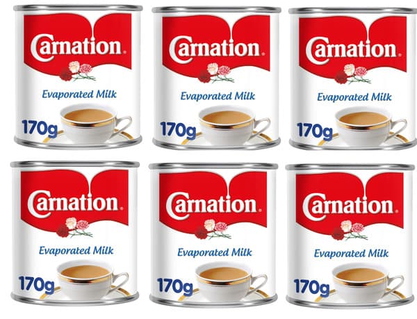 Nestle Carnation Evaporated Milk 6X170G