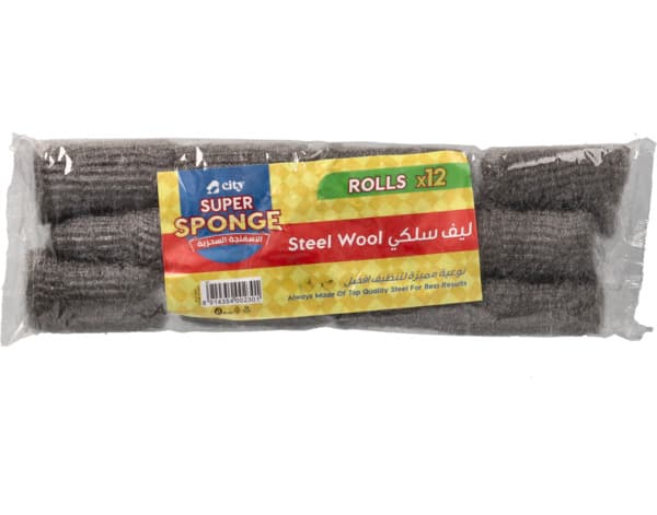 City Super Sponge Steel Wool 12's