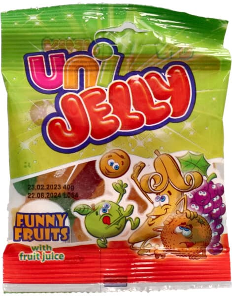 Uni Jelly Funny Fruits 40G
