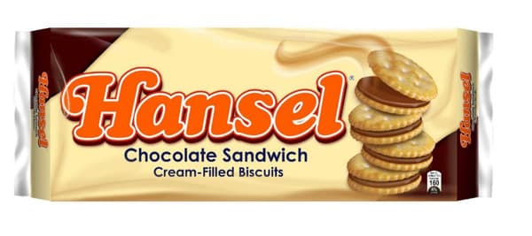 Rebisco Hansel Chocolate Sandwich Biscuits 31G