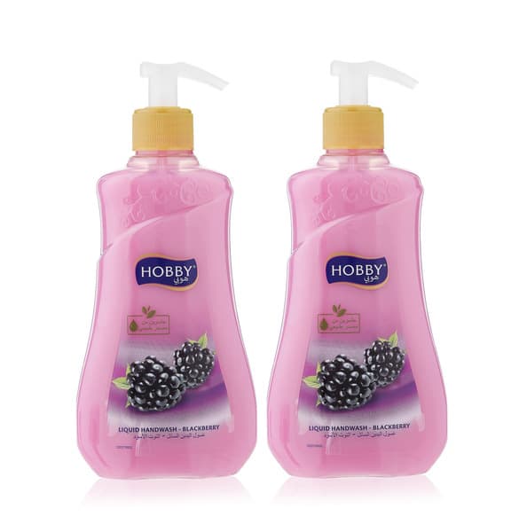 Hobby Blackberry Scented Liquid Handwash 2X400Ml